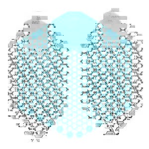 Wave 3d Urinal Deodorizer Screen, Ocean Mist Scent, Blue, 10/box, 6 Boxes/carton